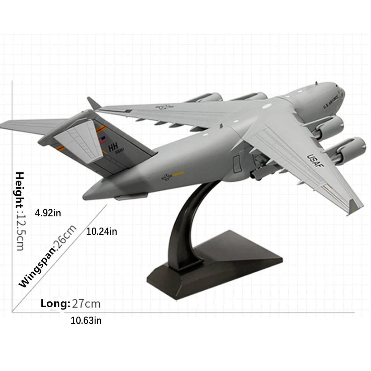 C-17 Transport Aircraft Model for American Navy Army (1:200 Scale)