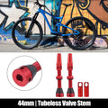 Tubeless Valve Stem Kit 44mm with Core Remover Tools for Bike (Red)