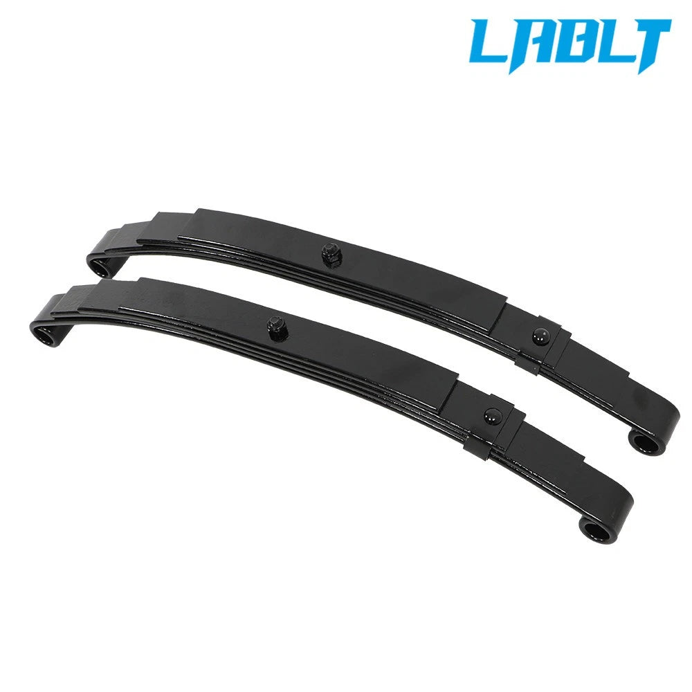 2X 1750 lbs Trailer Leaf Spring for 3500 lbs Axle (Double Eye, 4 Leaf)