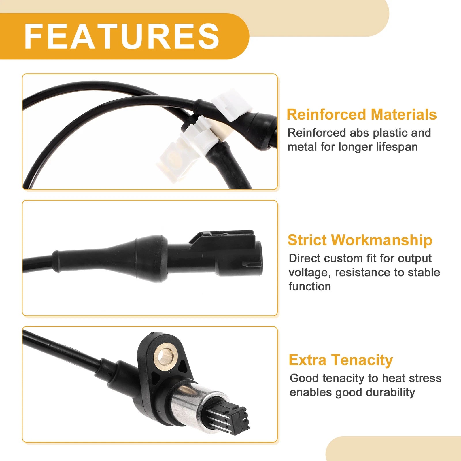 ABS Wheel Speed Sensor No.F65Z2C204AA for Ford Expedition (1997–2002)