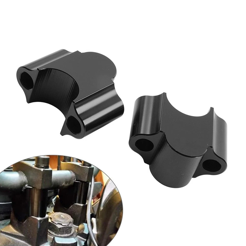 Handlebar Risers Mount Clamp Adapter for Universal Motorcycle (7/8" 22mm)