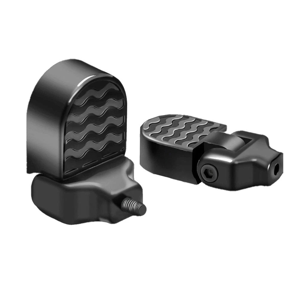 Foldable Rear Pedals for Bikes Compatible with Rear Seat and Rack Mount