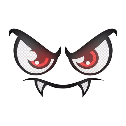 Reflective Eye Patch Set for Lawn Mower (Fun, Cartoon Designs)