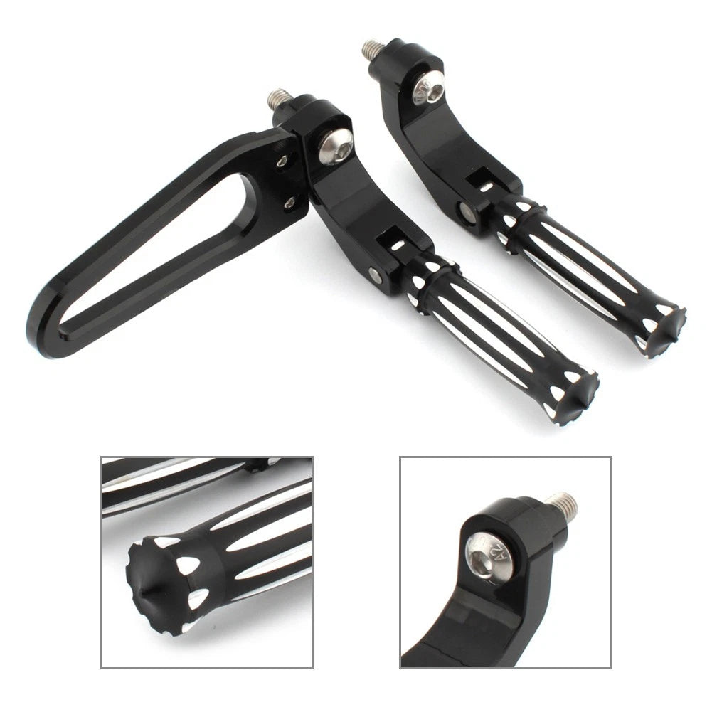 2X Rear Foot Rests Pegs Pedal Mounting Kit for BMW R18 (2020–2023)