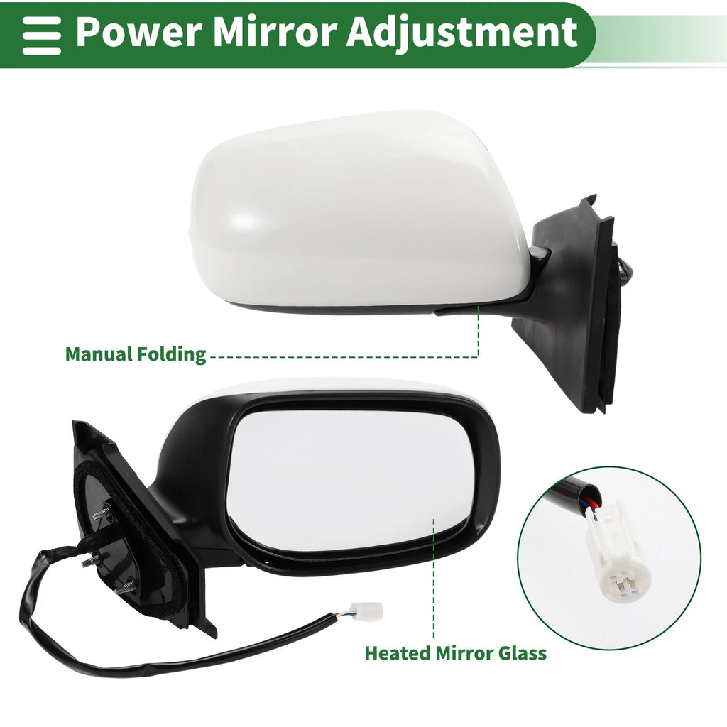 Right Side Door Mirror Replacement for Toyota Yaris Hatchback (2016–2023)