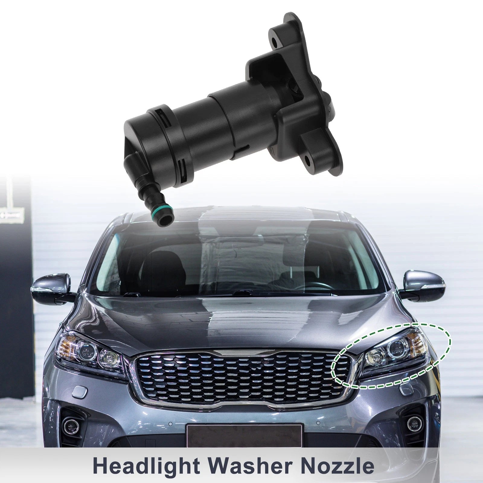 Headlight Washer Nozzle Front Driver Side Replacement for Audi A4 (2008–2015)