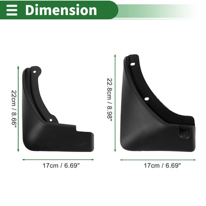 Mud Flaps Splash Guards for Kia KX3 (2020–2024) W/ Mount Accessories