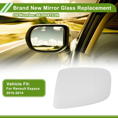 Left Driver Side Mirror Glass for Renault Espace (2002–2015) 963664123R