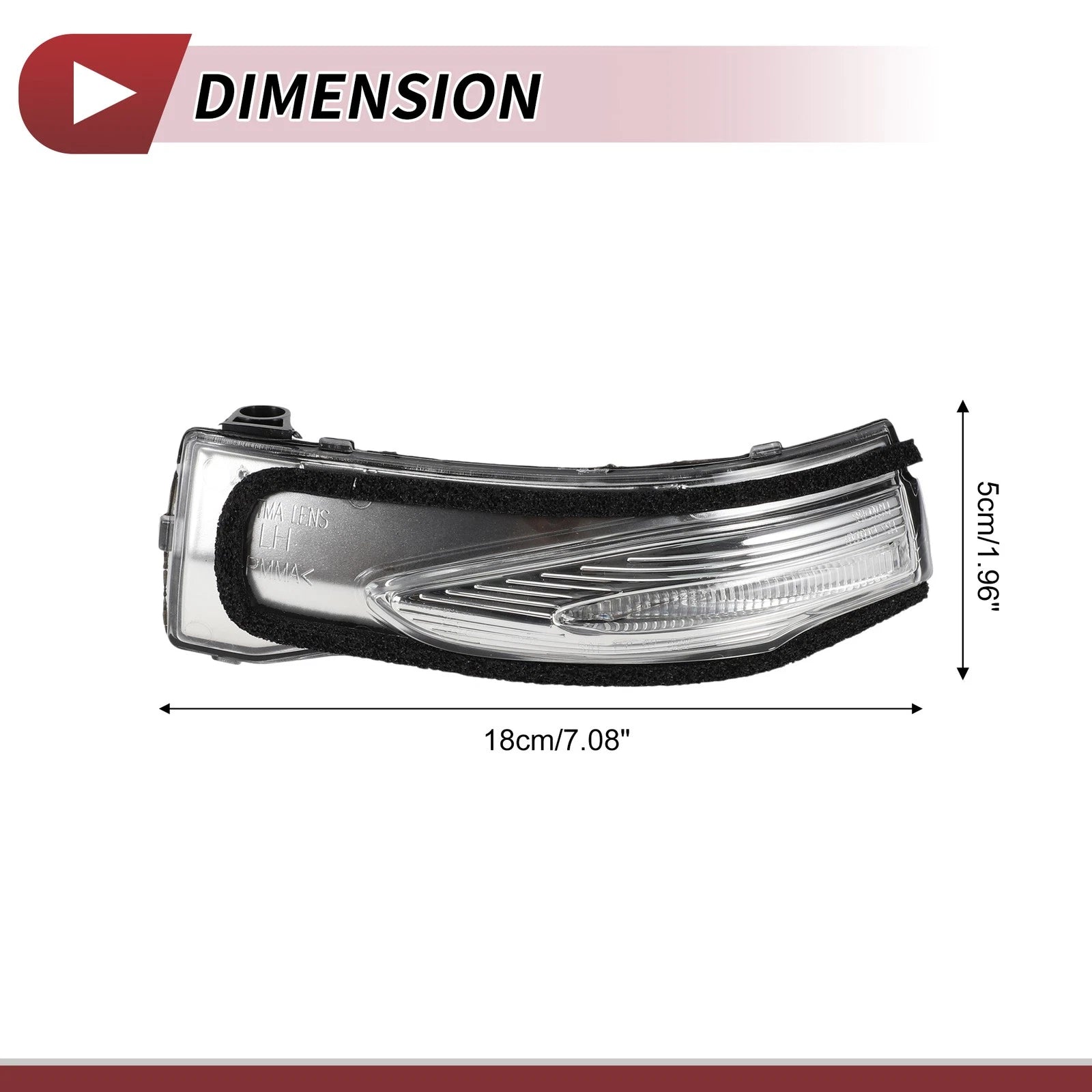 Mirror Turn Signal Light LED Left for Hyundai Santa Fe (2019–2021)