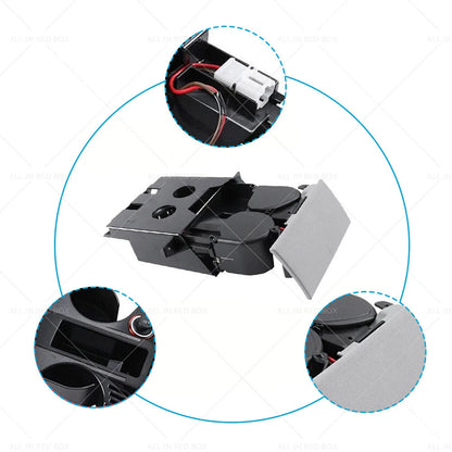 Dual drink cup coin holder ashtray RHD for VW T5 Touareg (2007–2010)