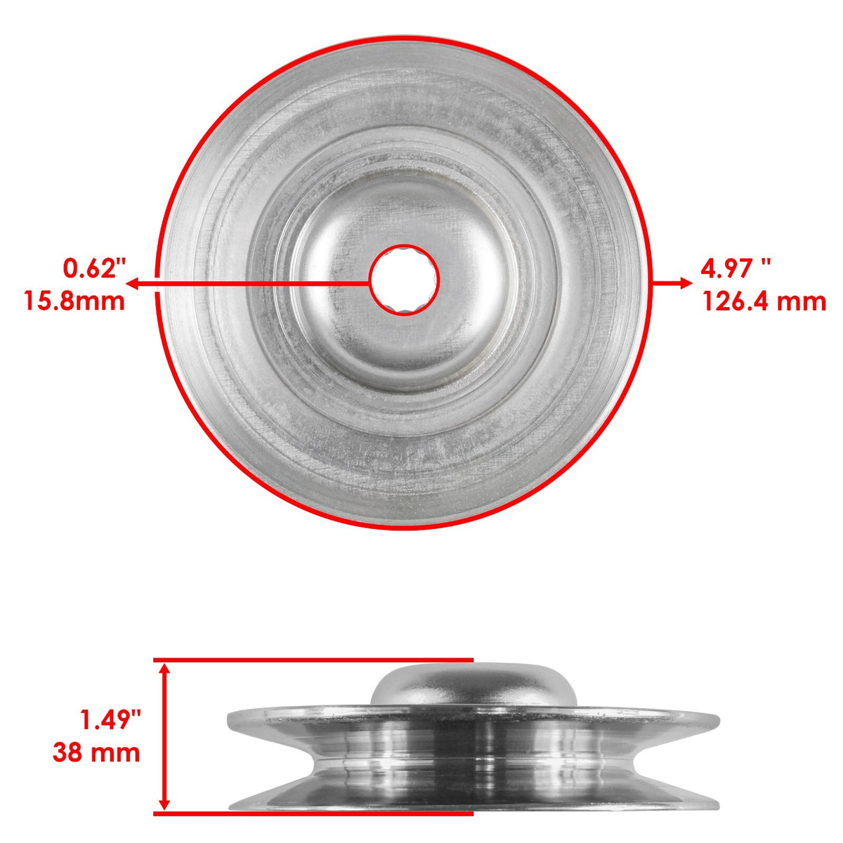 Spindle Blade Belt Pulley Kit for Husqvarna GT48Xls GTH26V48Ls (2017–2024)
