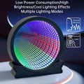Magnetic LED Infinity Mirror Light with Sound Sensor for Various Rooms