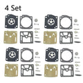 Set of 4 Carburetor Repair Kits for Husqvarna H355 (55CC) Zama RB-95