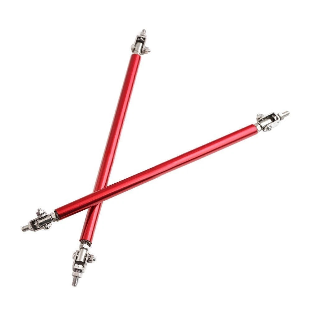 Adjustable Front Bumper Lip Splitter Strut Rod Tie Support Bar for Fit (2015)