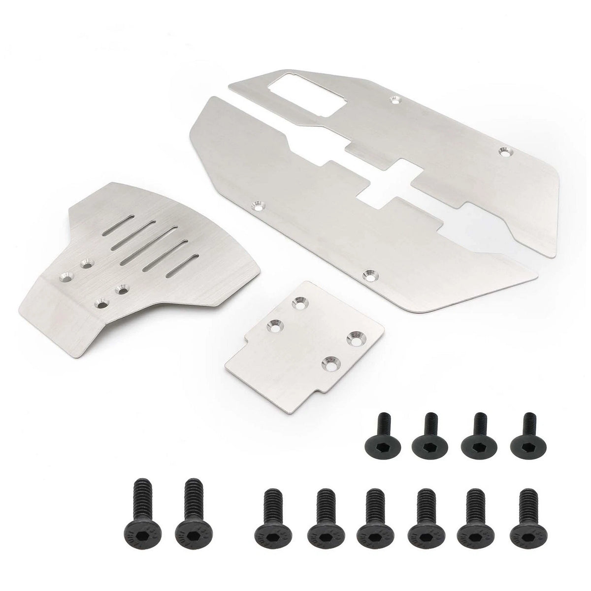 Stainless Skid Plates for Traxxas 2WD Slash 1/10 (Chassis Armor)