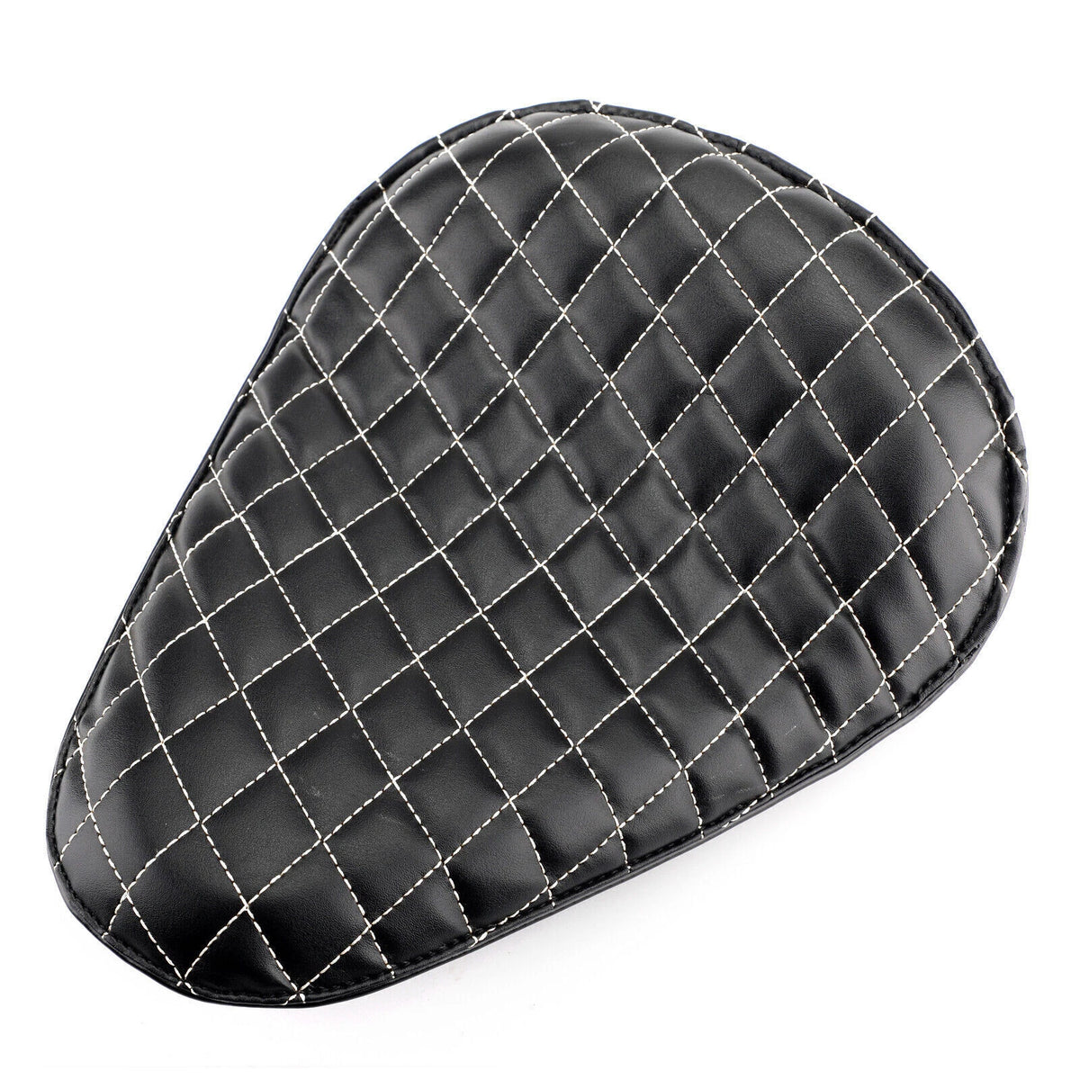 Plaid Leather Solo Driver Seat 12" for Honda Chopper Bobber