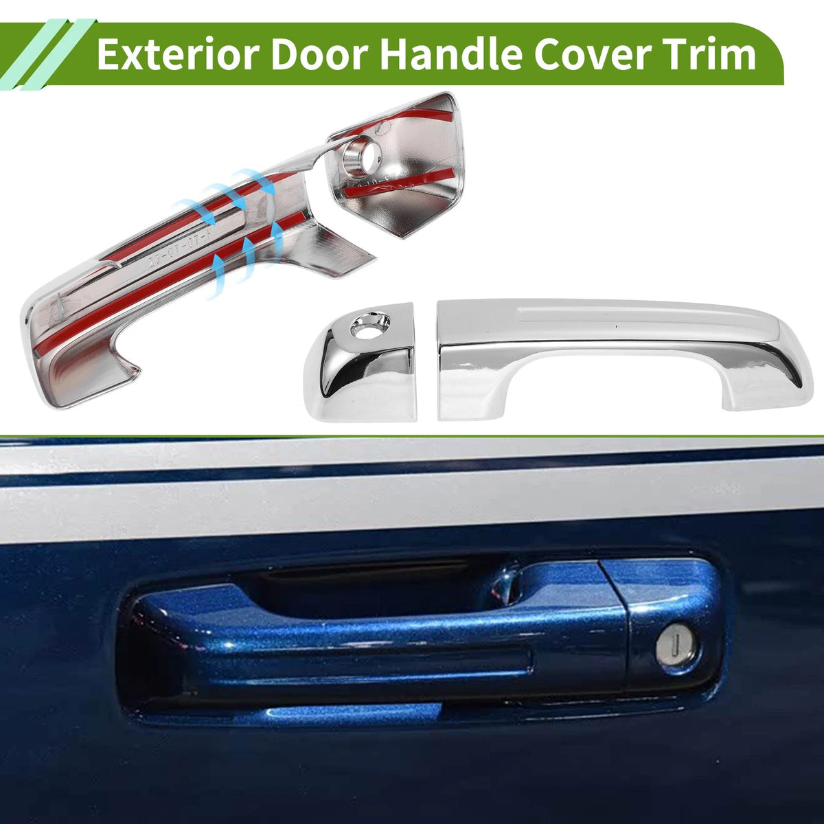 Exterior Door Handle Cover Trim OEM for Dodge Ram 1500 (2019–2024)
