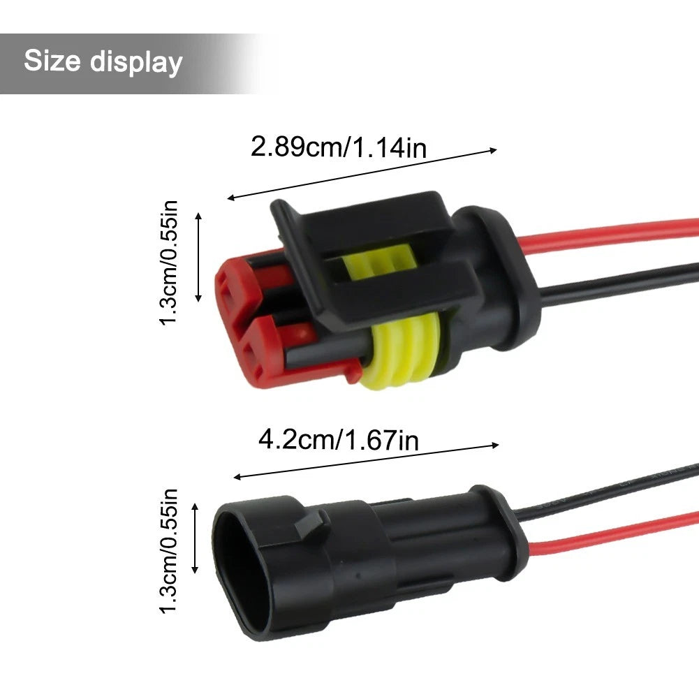 2-Pin Heavy Duty Cable Connector for Electrical Connections
