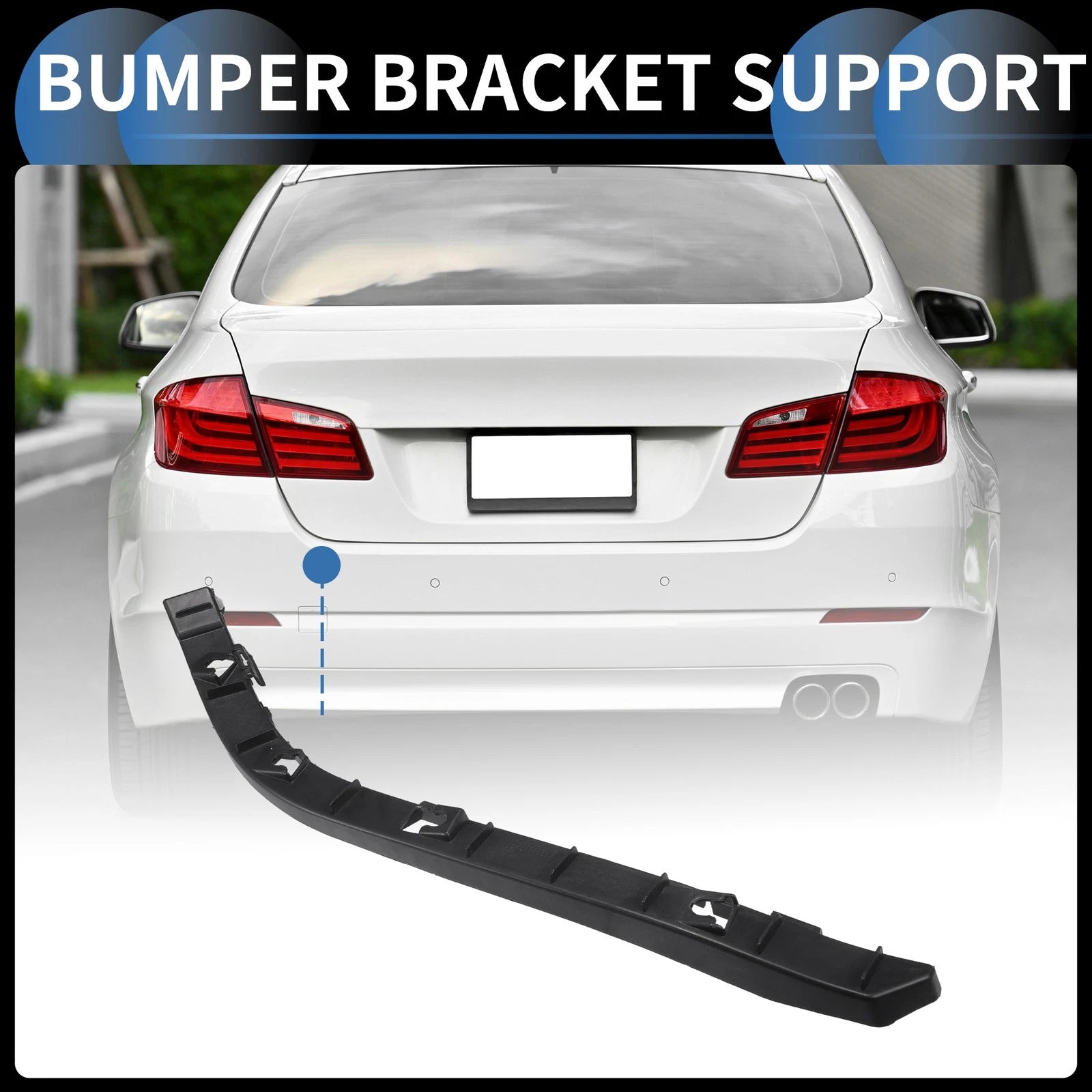 Left Rear Bumper Retainer Bracket Replacement for Hyundai Accent (2012–2017)
