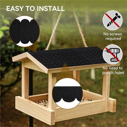 Set of 20 Small Roof Shingles + 2 Ridge Covers for Nesting Box Roofs