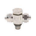 Air Valve Three-way Metal Connector for Tire Changer Machine (1/8" Thread)