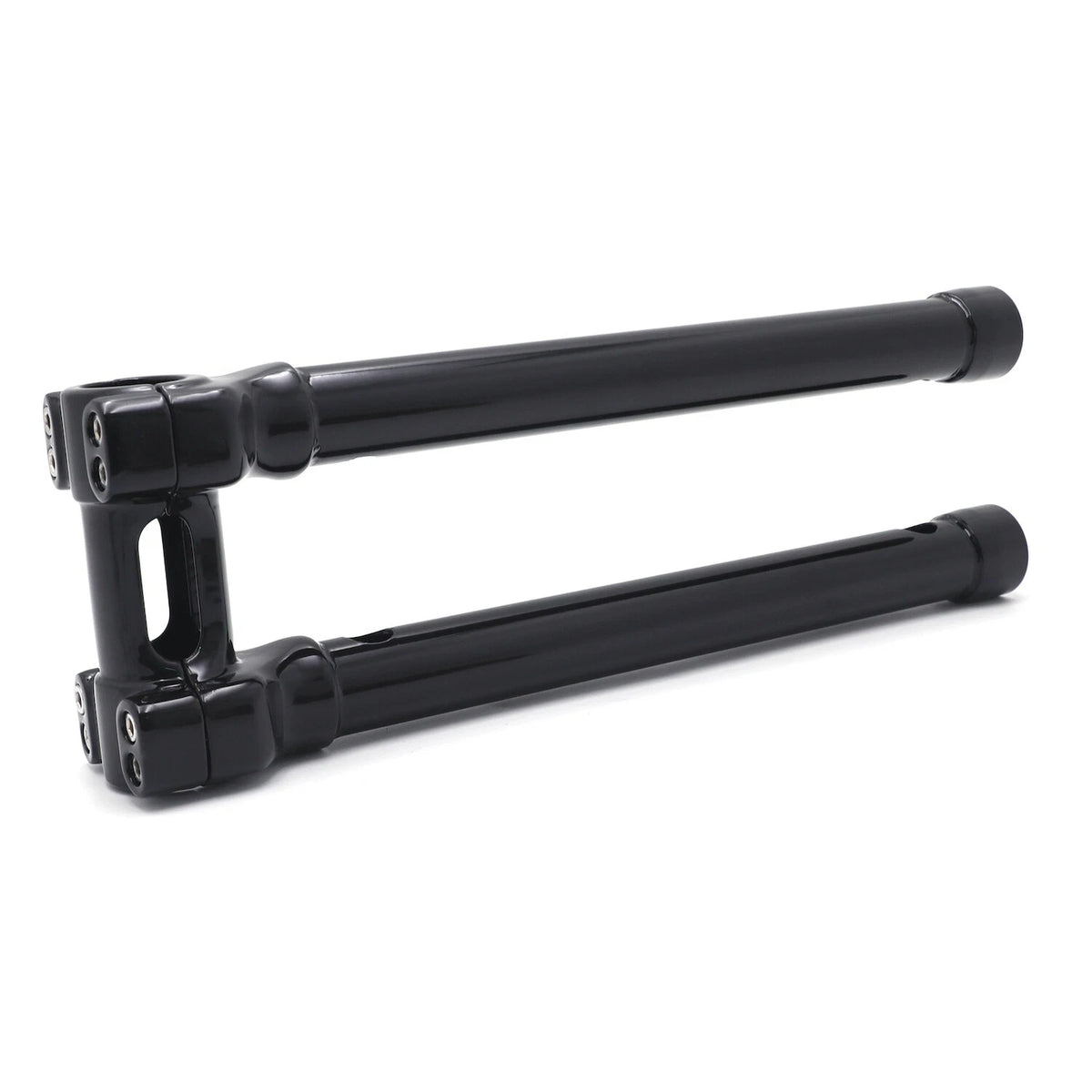 CNC Black Bolt-on Riser Top Clamp for Harley Touring FLHR (14", 1 1/4")
