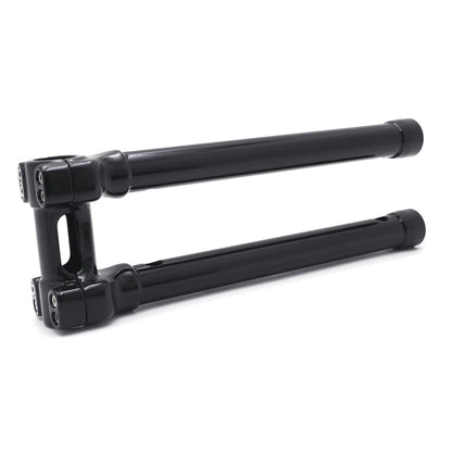 CNC Black Bolt-on Riser Top Clamp for Harley Touring FLHR (14", 1 1/4")