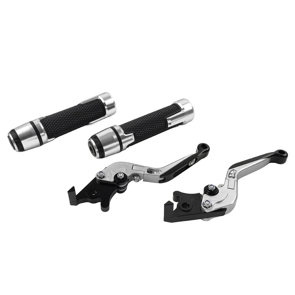 Folding Extendable Brake Clutch Lever for Honda CRF1000L (2016–2020) Silver