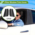 6 Pcs Pillar Window Trim for Chevy Cruze (2016–2019) Black