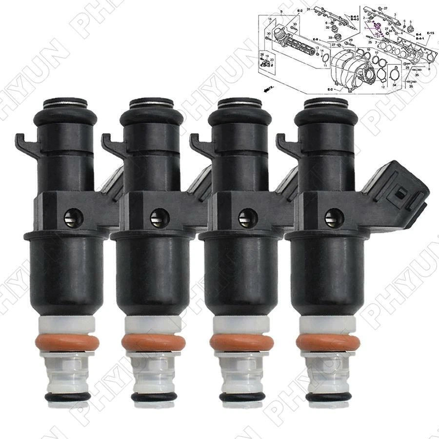 4x Fuel Injectors for Honda CR-V (2002–2004)
