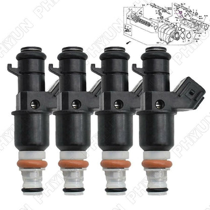 4x Fuel Injectors for Honda CR-V (2002–2004)