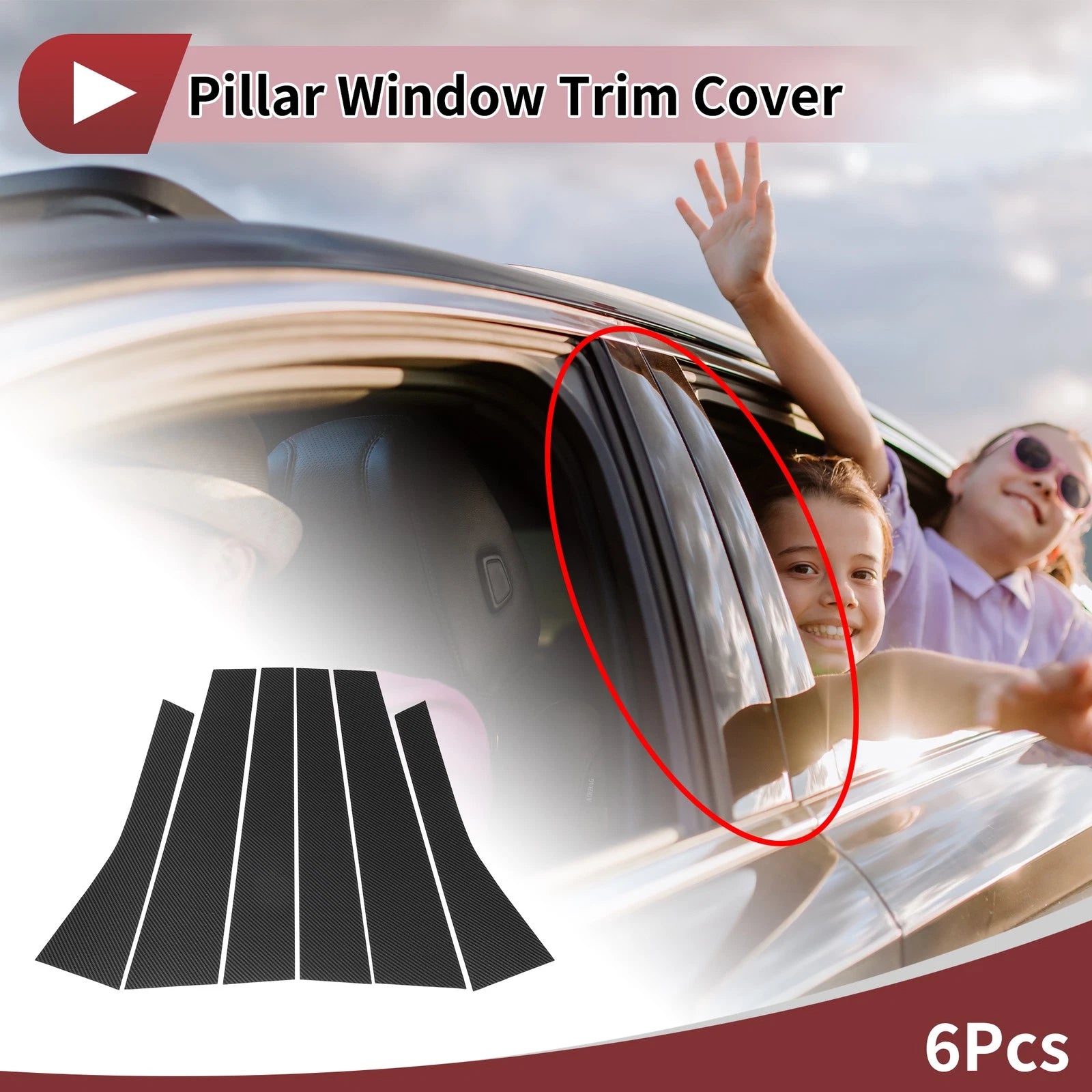 Door Pillar Window Trim Replacement for Volkswagen Polo Hatchback (2002–2010)
