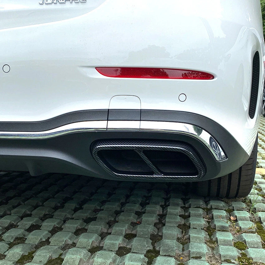 Carbon Look Exhaust Tip Cover for Mercedes-Benz C-Class W206 AMG-Line (2022–2025)