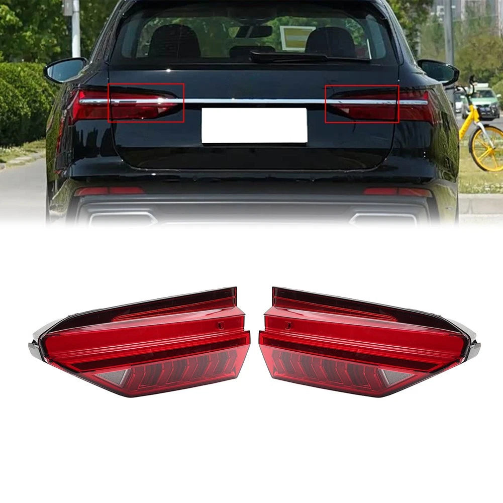 1 Pair Inner Tail Light Assembly Stop Lamp For Audi A6 C8 2019-23