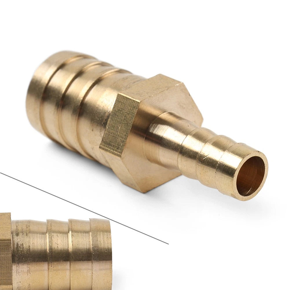 3/8-3/4 10mm to 19mm Brass Fitting Reducer Hose Barb Connector