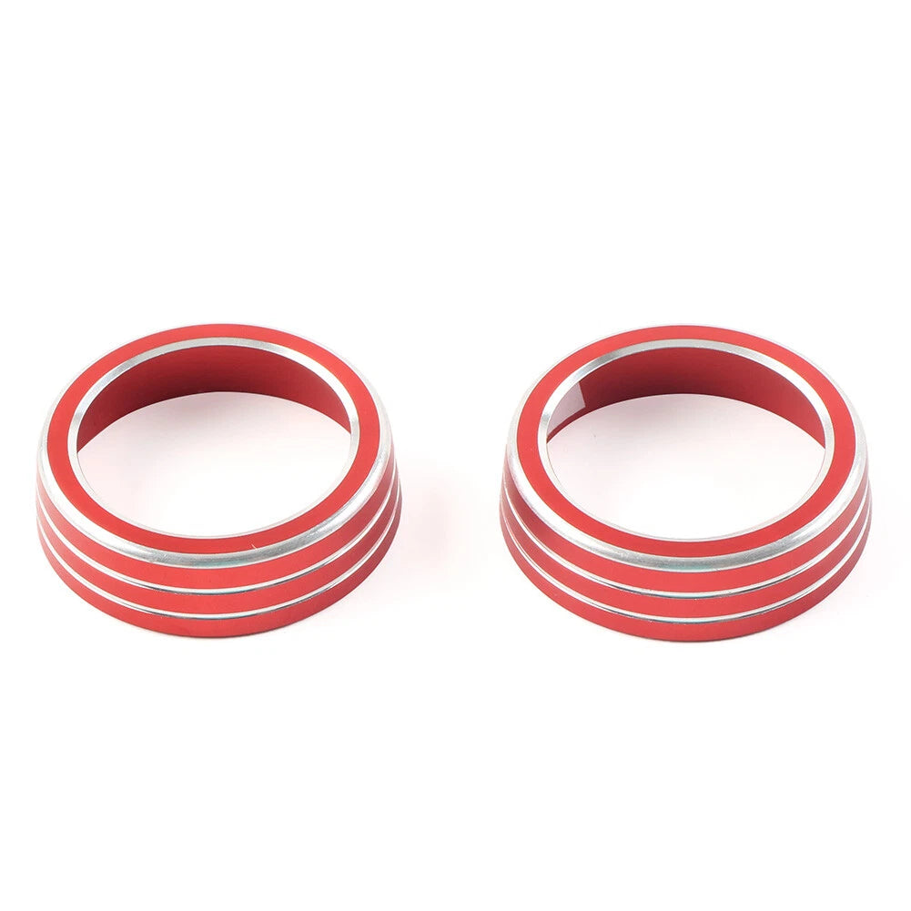 AC Climate Switch Knob Ring Cover Trim for Honda Civic (2016–2021) Red