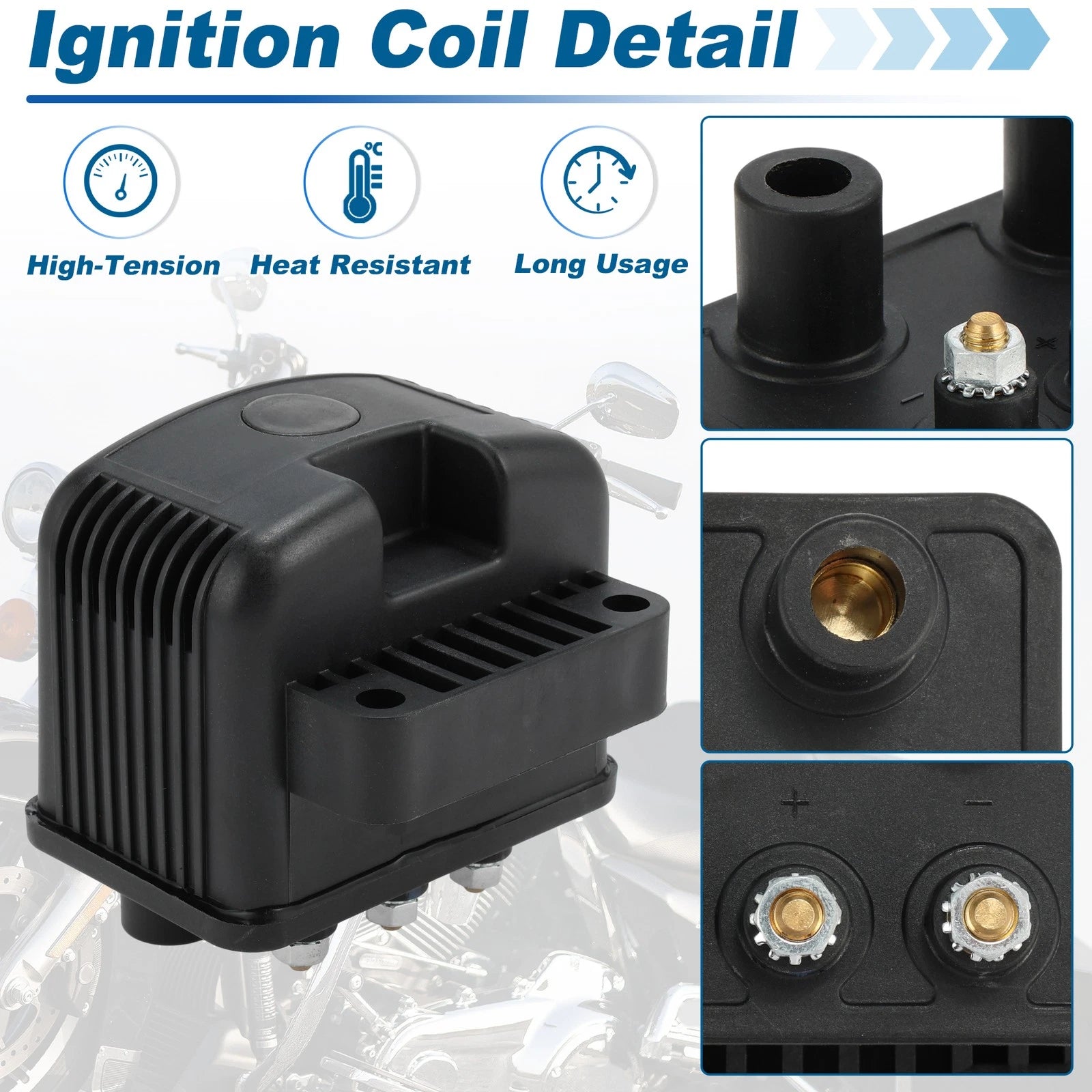 Ignition Coil for Harley 883 1200 Dyna Electra Glide (No. 53434)