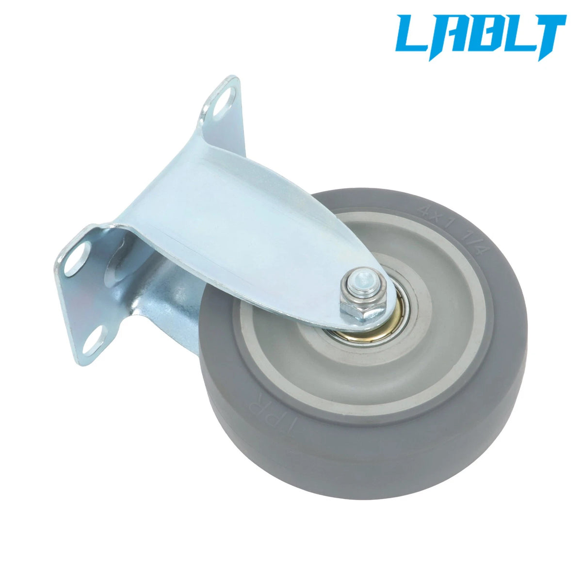Set of 4 Grey 4-Inch Swivel & Straight Casters for Various Applications