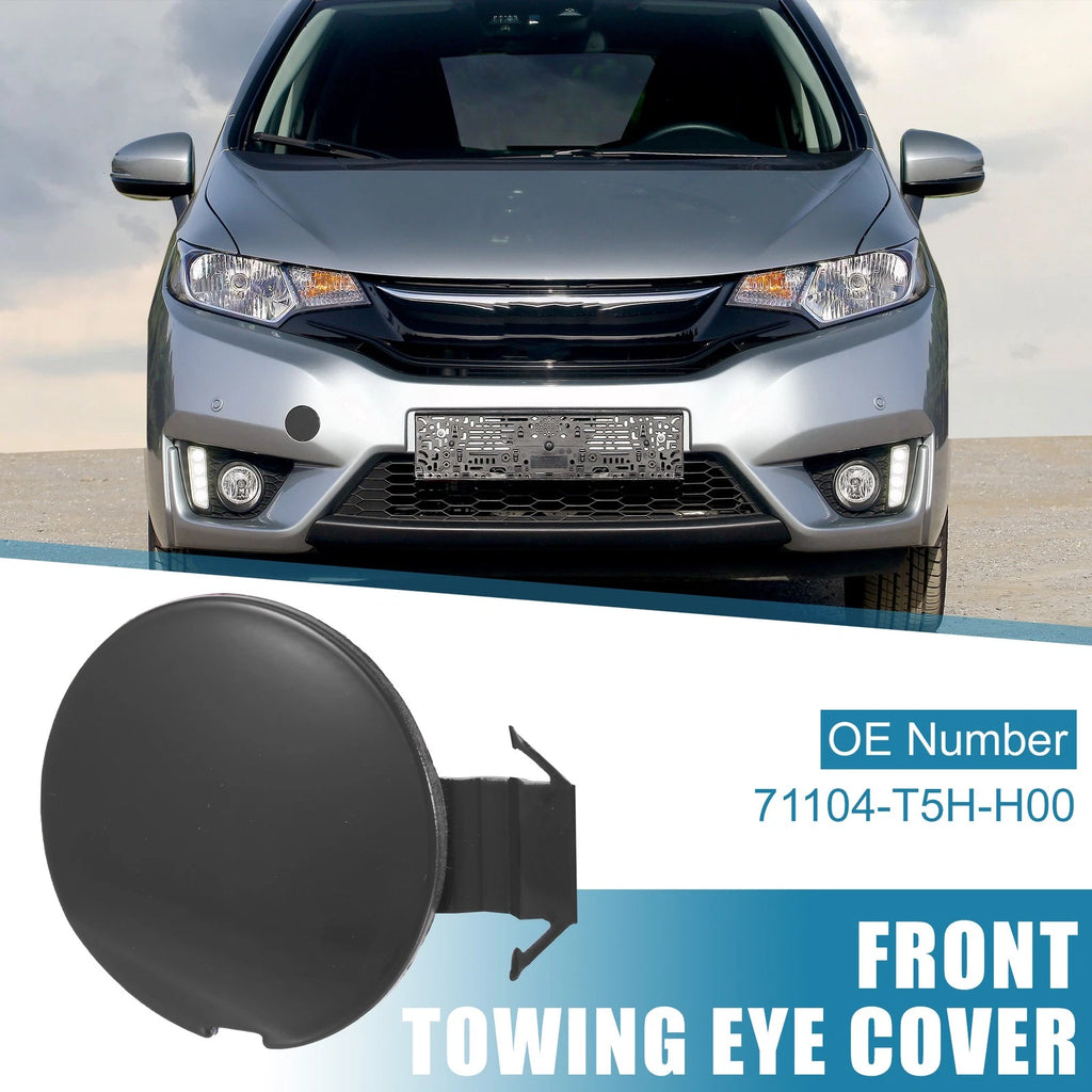 Front Bumper Tow Hook Cover Replacement for Honda Fit Jazz (2014–2017)