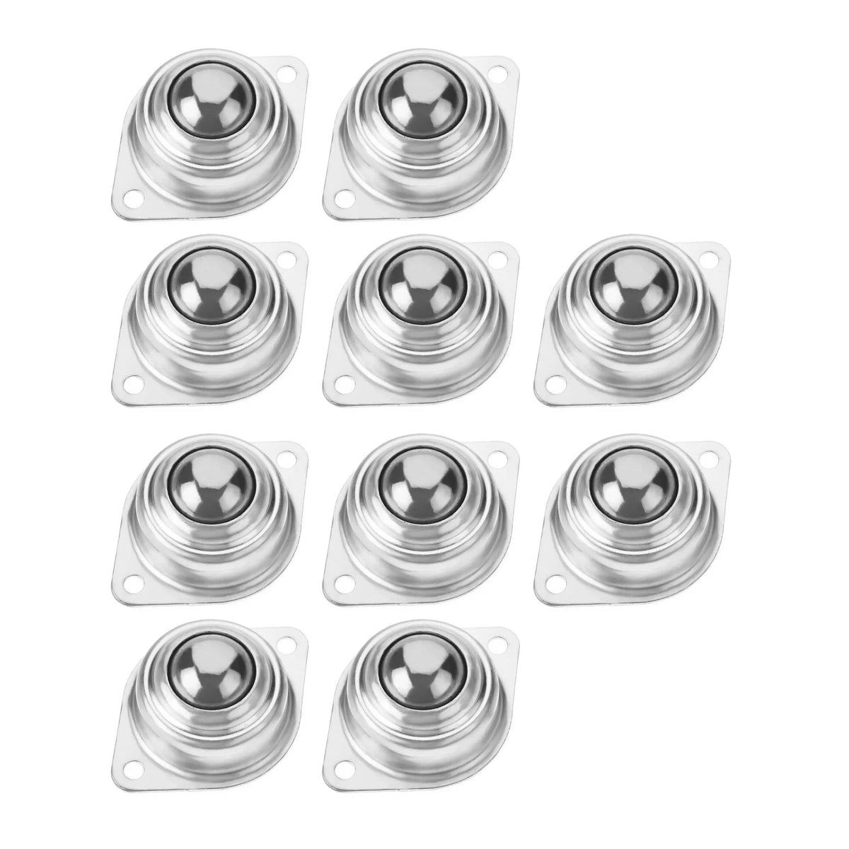 10Pcs Roller Ball Transfer Bearing Casters Mini Swivel Wheels