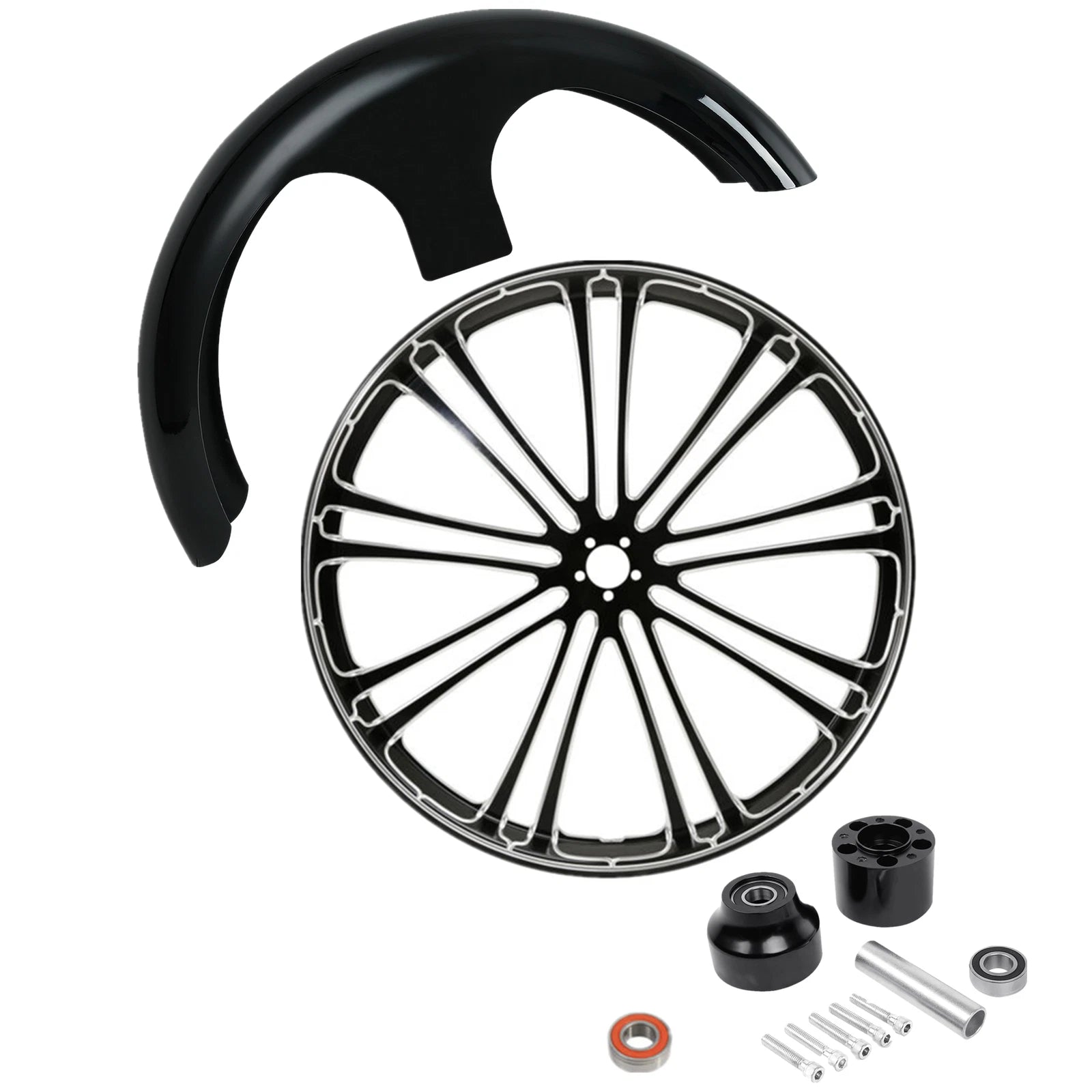 30" Front Wheel Rim Single Disc Hub for Harley Road Glide (2008–Present)