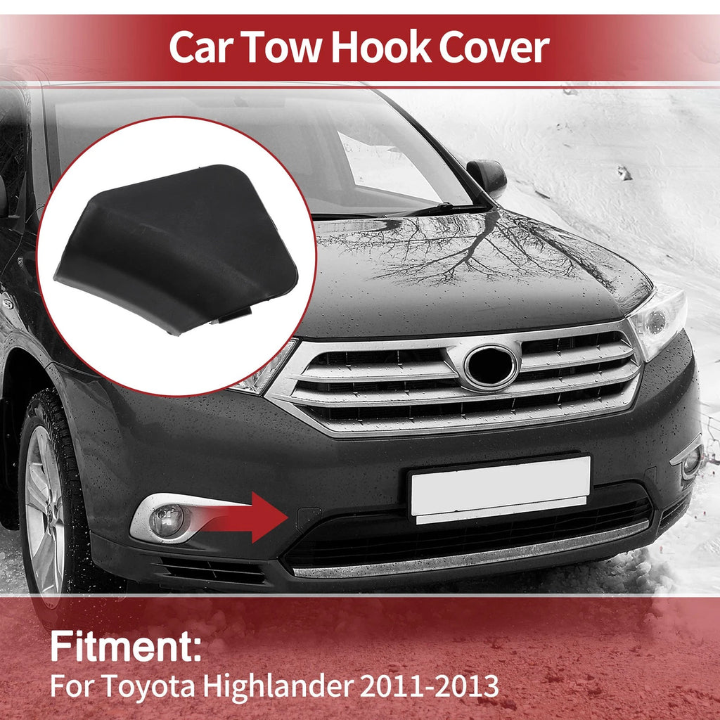Tow Hook Cover Cap Right Front Replacement for Toyota Highlander (2014–2019)