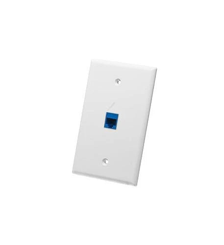 Oversized 1-Port Faceplate for Icc IC107LF1WH