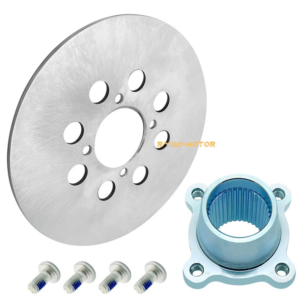 Rear Brake Disc Rotor & Hub Flange & Bolts for Yamaha Banshee YFZ350 (1988–2006)