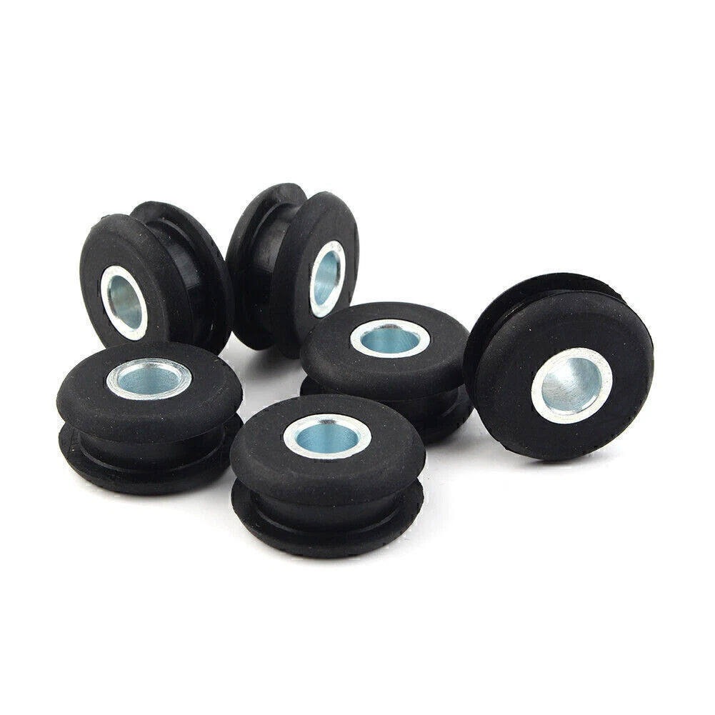 6x Gas Tank Mounts fit Harley Softail Mounts Rubber Grommets FXWG Motor Black
