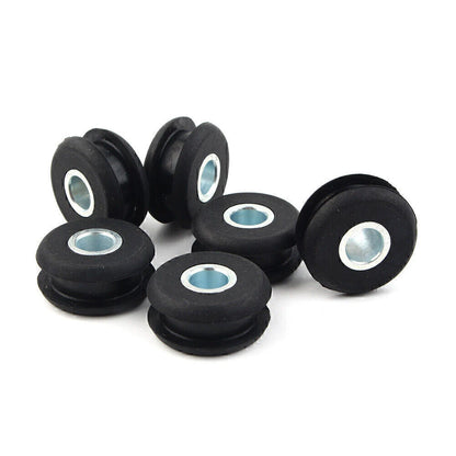 6x Gas Tank Mounts fit Harley Softail Mounts Rubber Grommets FXWG Motor Black