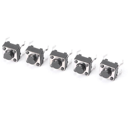 50pcs Tactile Touch Push Button Switch Mini Momentary Tact Switches 6x6x5mm