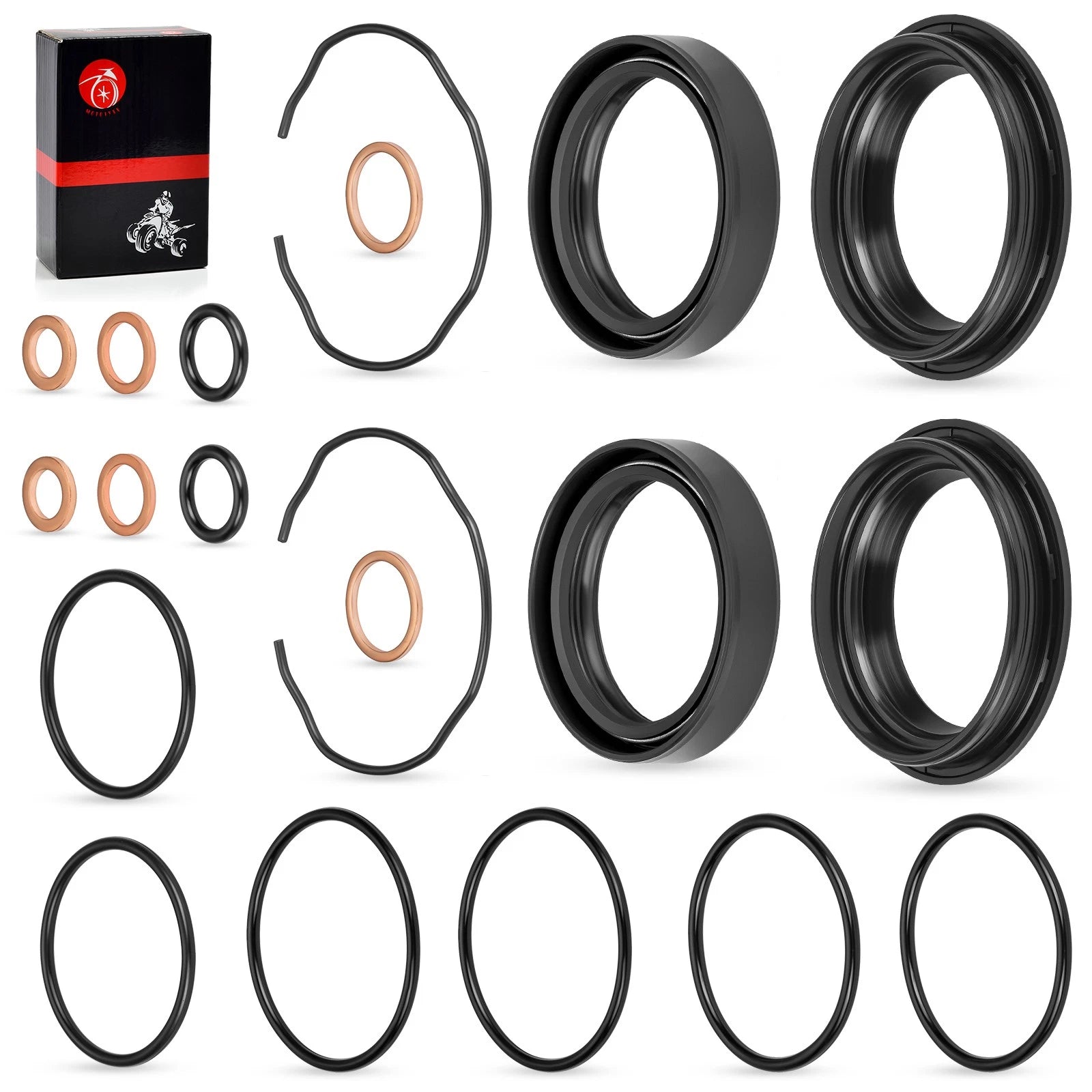 Fork Dust Oil Seal O-Ring Kit for Suzuki V-Strom 650 DL650 DL650A (2004–2011)