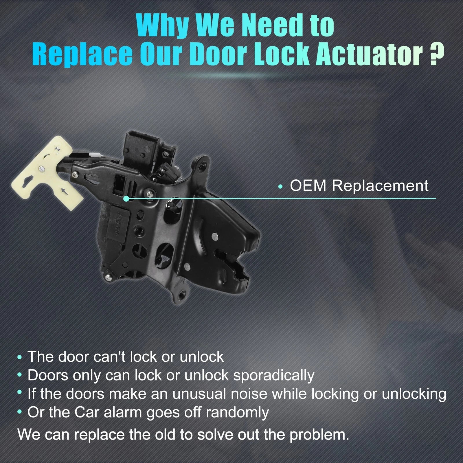 Rear Liftgate Door Lock Actuator Motor Replacement for Chevrolet Malibu (2005–2012)