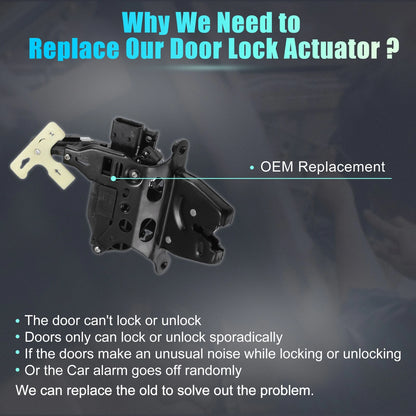Rear Liftgate Door Lock Actuator Motor Replacement for Chevrolet Malibu (2005–2012)